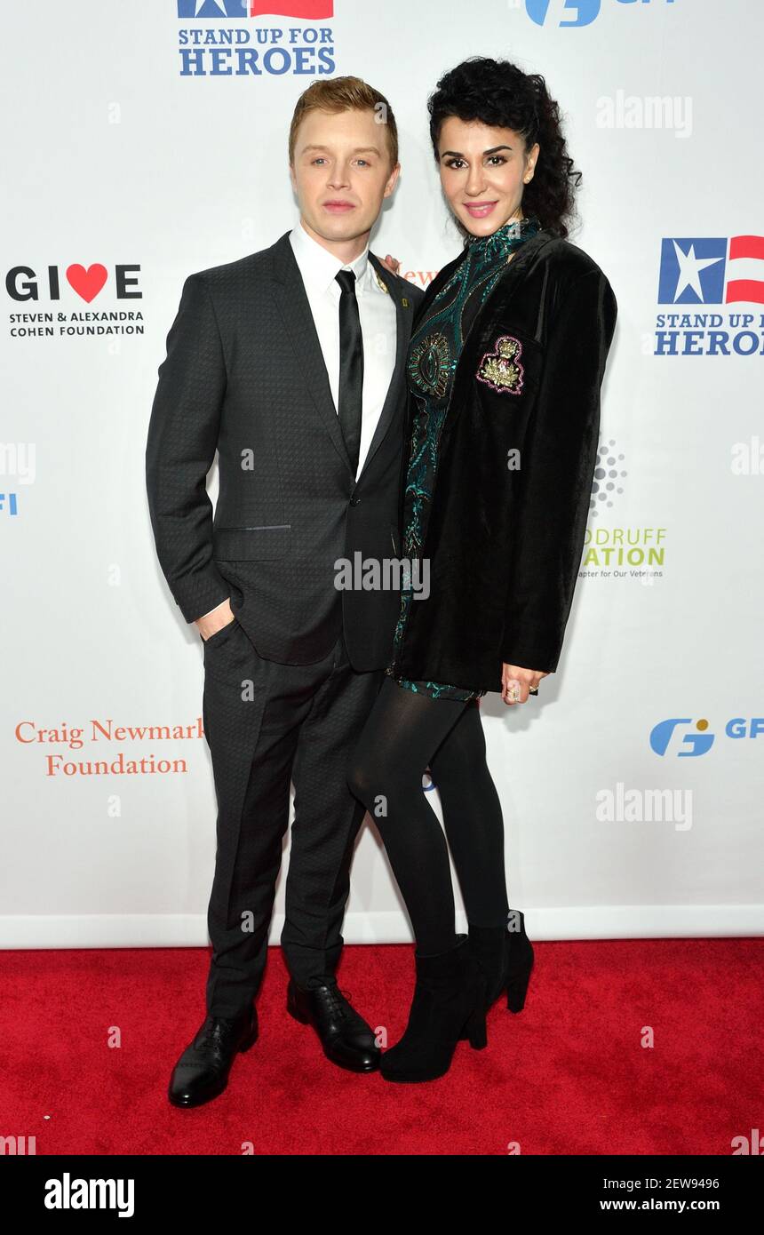 NEW YORK - NOVEMBER 7: L-R: Actors Noel Fisher and Layla Alizada attend