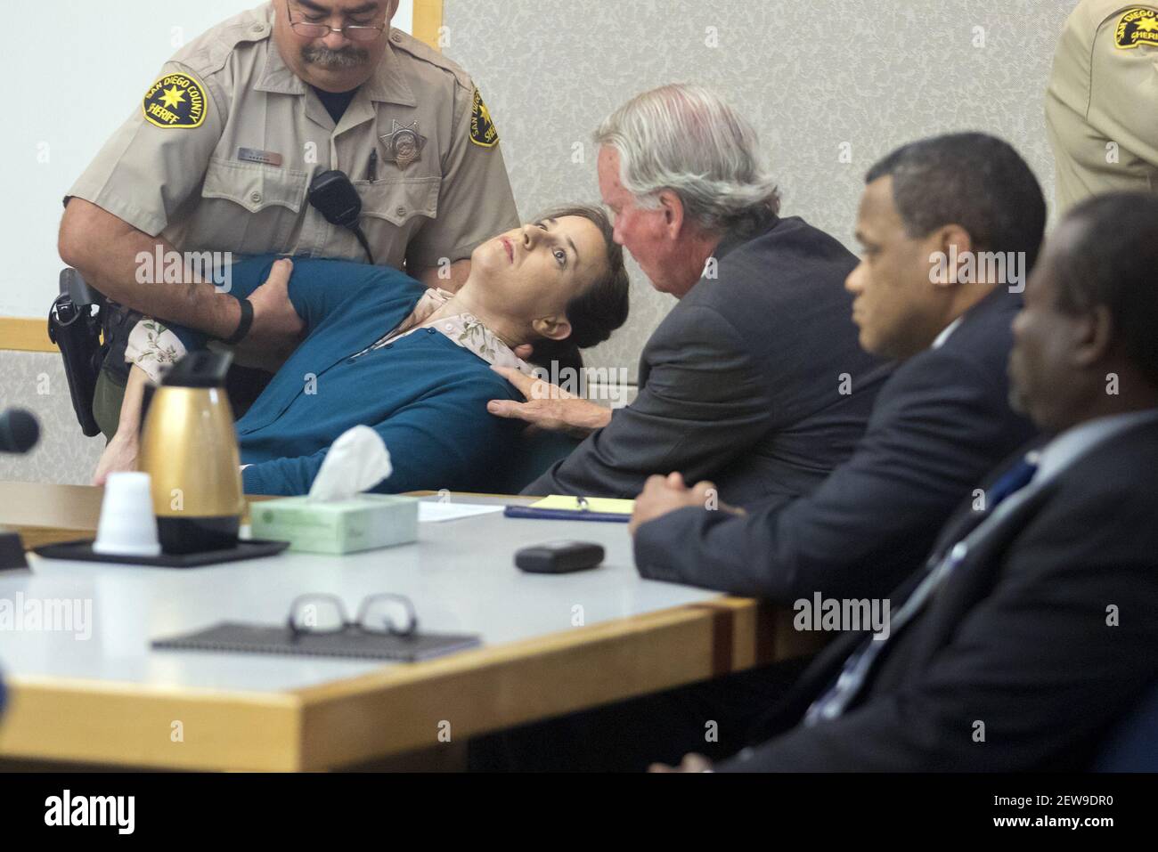 Diana Lovejoy collapsed in a Vista courtroom Monday after hearing she