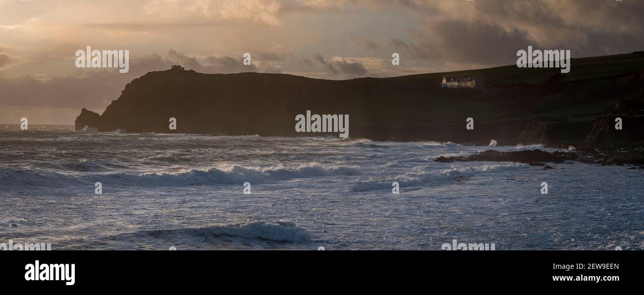 Prawl Point Wreck Rusting Prawle point storm hi-res stock photography and images - Alamy