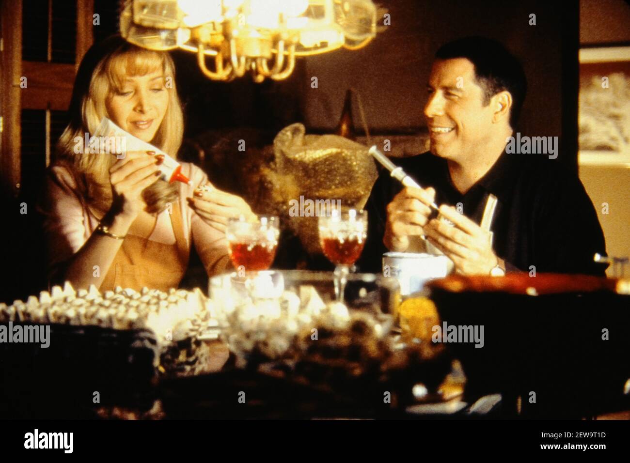 John Travolta, Lisa Kudrow, "Lucky Numbers" (2000) Paramount Pictures .  Photo Credit: Richard Foreman/Paramount Pictures /The Hollywood Archive -  File Reference # 34082-735THA Stock Photo - Alamy