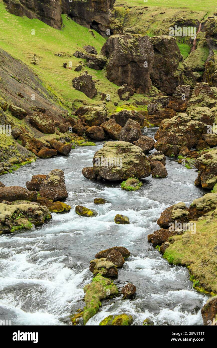 Rocks are laying in an waterfall hi-res stock photography and images ...