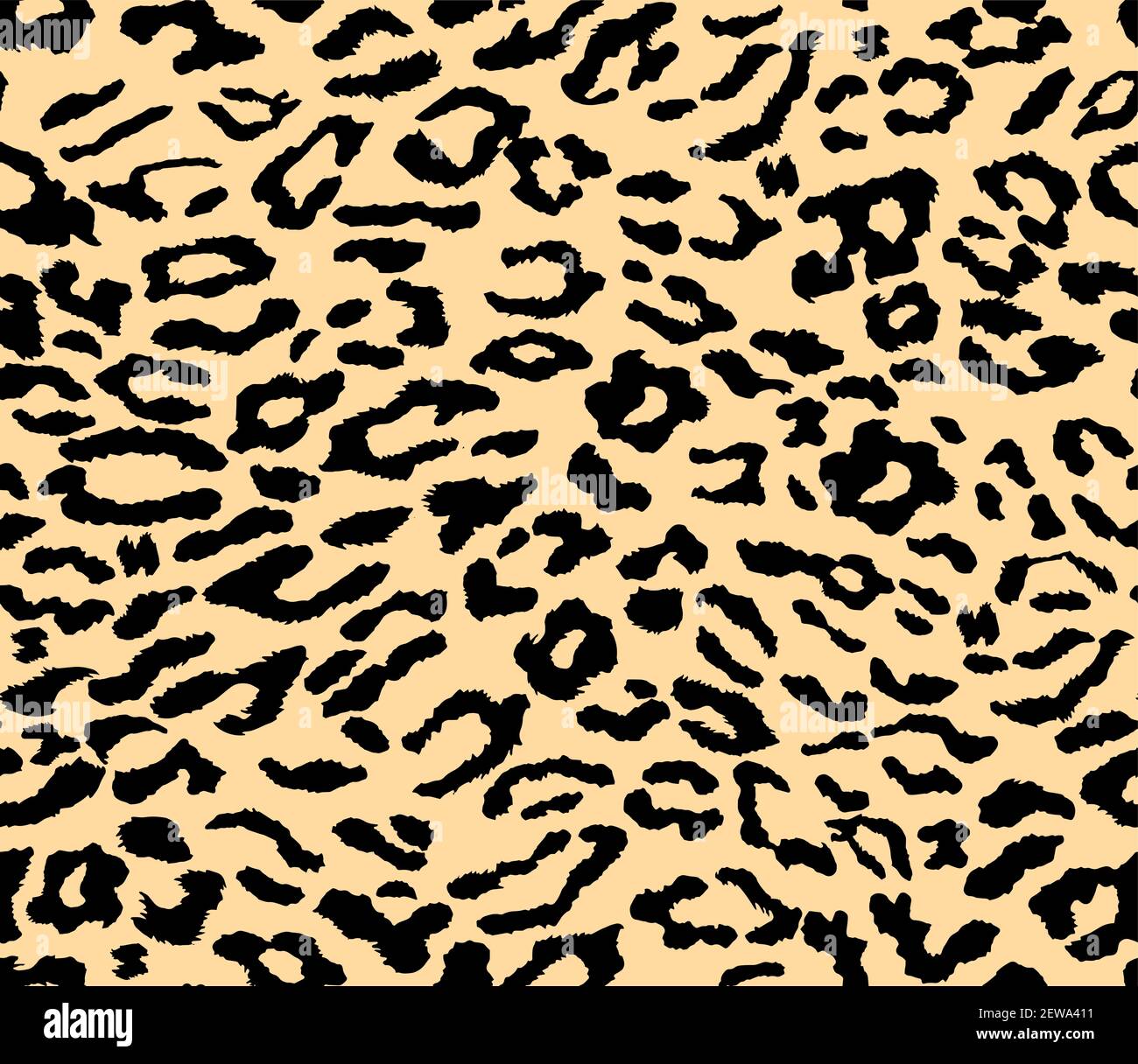 Leopard background. Seamless pattern.Animal print. Cheetah print. Vector illustration Stock Vector