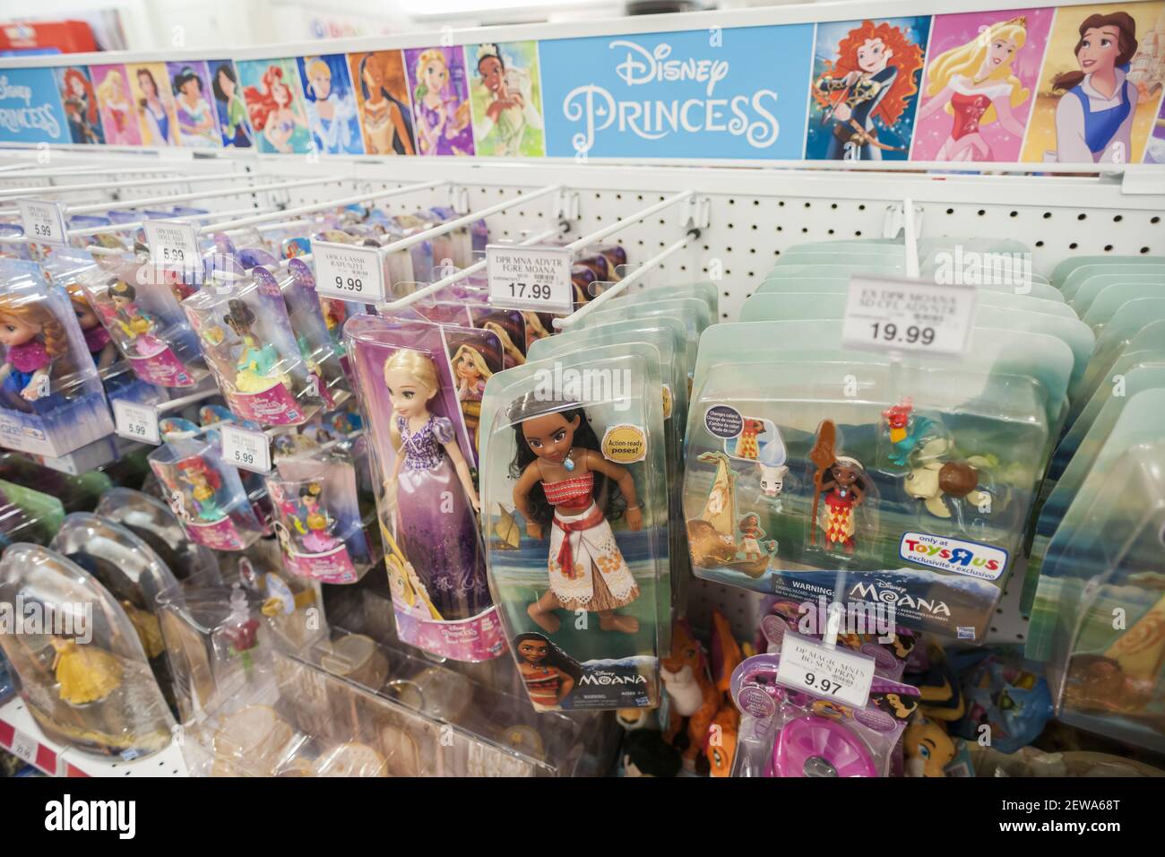 Disney Princess dolls in the Toys R Us 