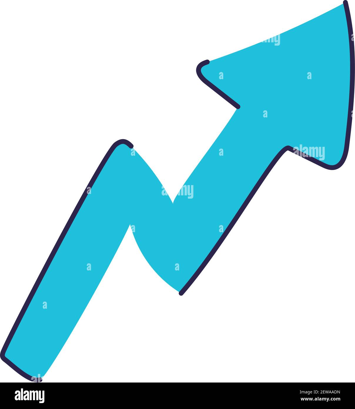 blue arrow on a white background Stock Vector Image & Art - Alamy