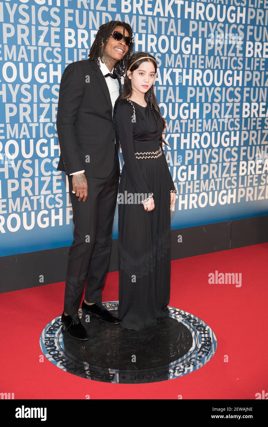 Wiz Khalifa and Nana OuYang attend 6th Annual BREAKTHROUGH PRIZE Red