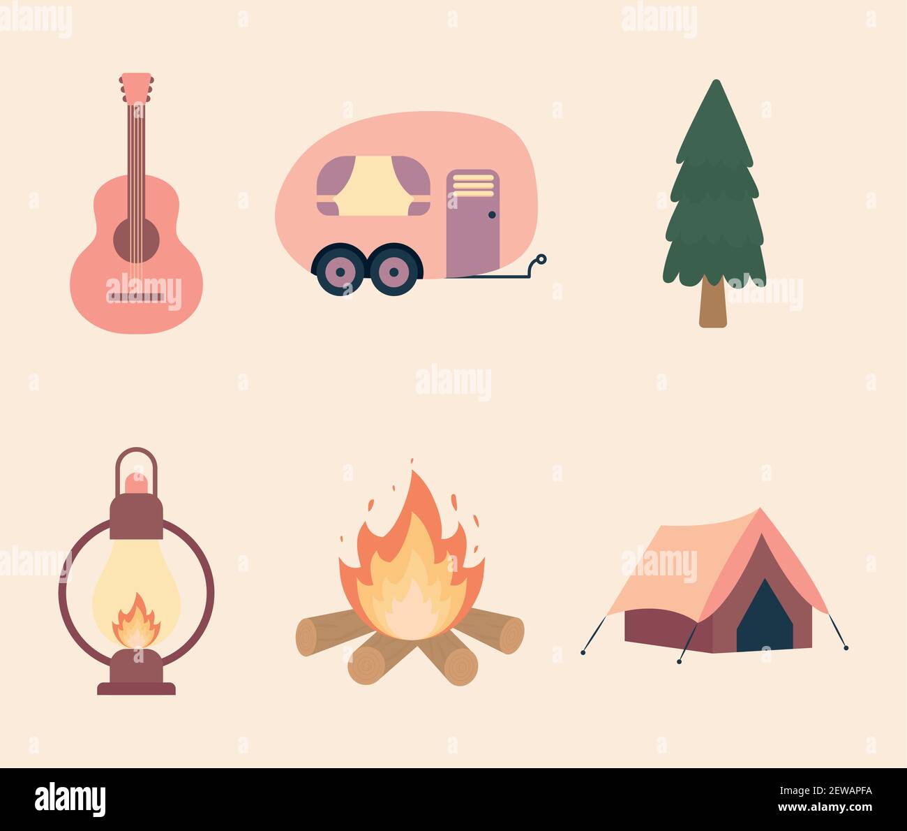 camping set icon Stock Vector Image & Art - Alamy