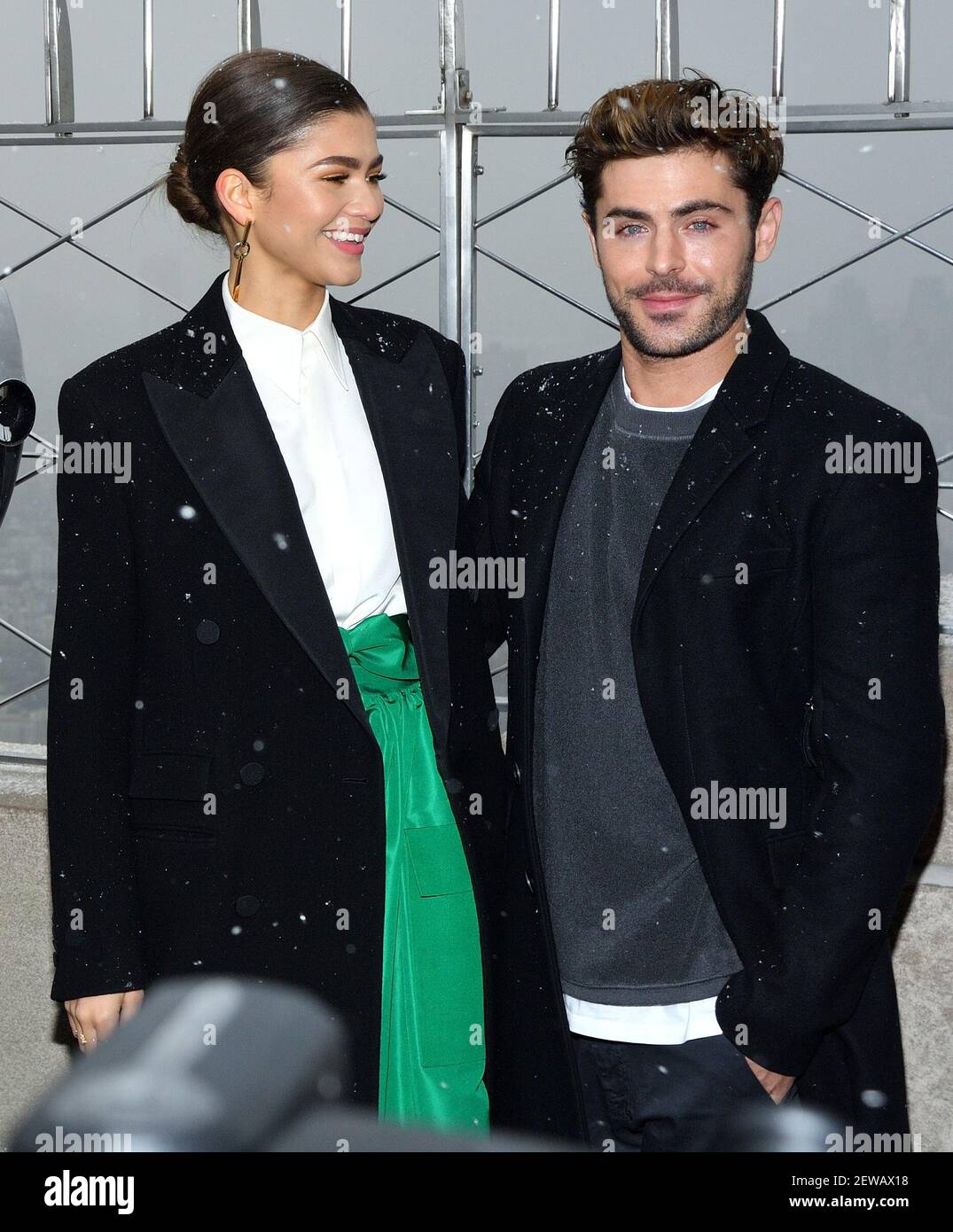L-R: Actors Zendaya and Zac Efron of "The Greatest Showman" attend the