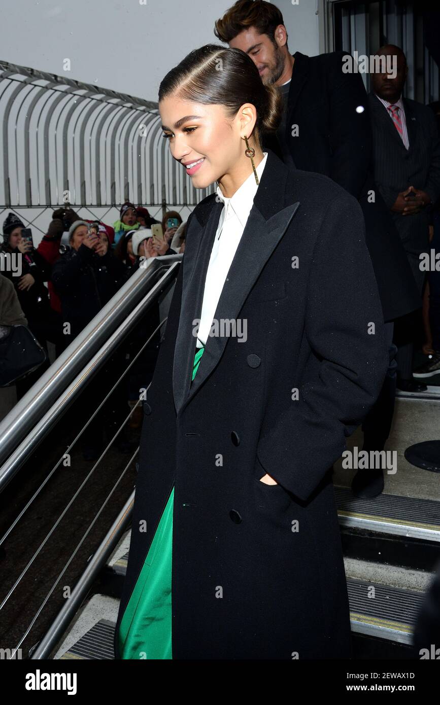 Actress Zendaya of "The Greatest Showman" attends the lighting ceremony