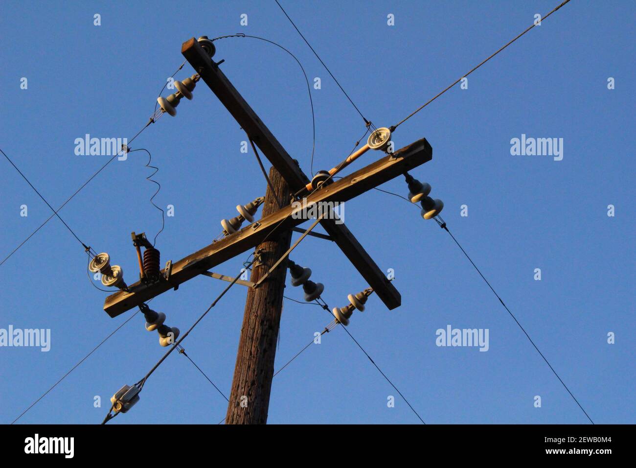 Telephone wires Stock Photo