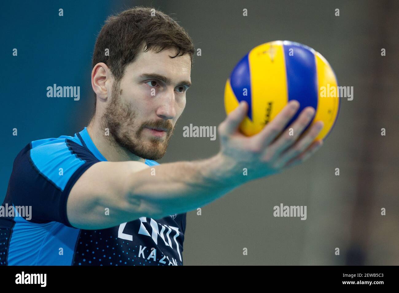 13.12.2017, Warszawa, siatkowka, Klubowe Mistrzostwa Swiata, Zenit Kazan - Shanghai  Volleyball Club, Maxim Mikhaylov (Zenit), FIVB Volleyball Men's World Club  Championship, fot. Tomasz Jastrzebowski / Foto Olimpik Stock Photo - Alamy