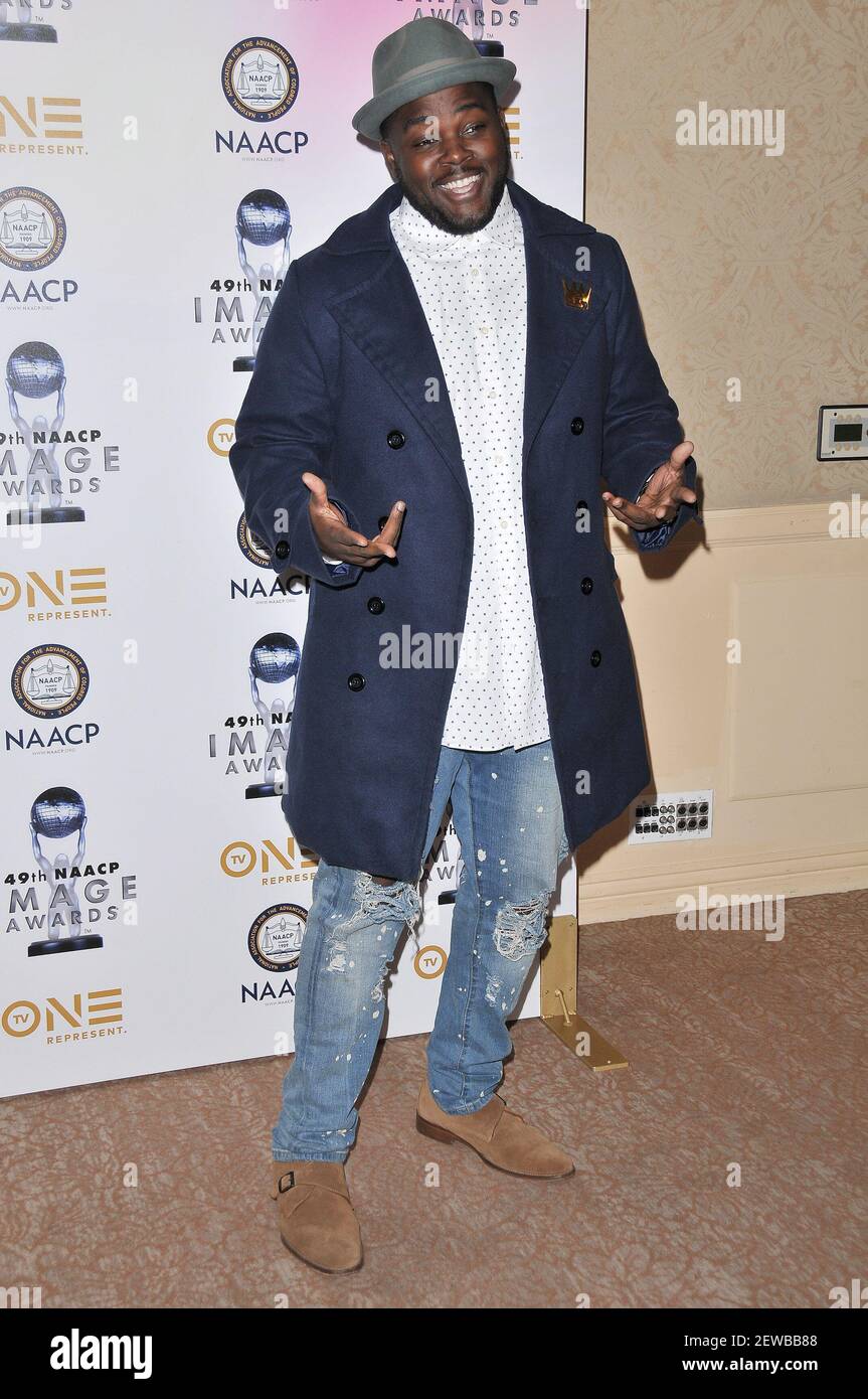 Catfish Jean arrives at the 49th NAACP Image Awards Nominees' Luncheon held at the Beverly