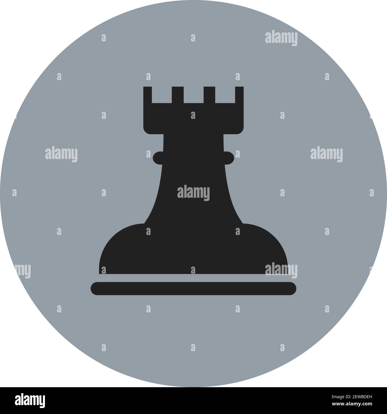 Rook Chess Piece. Black Castle Figure. G Graphic by microvectorone ·  Creative Fabrica