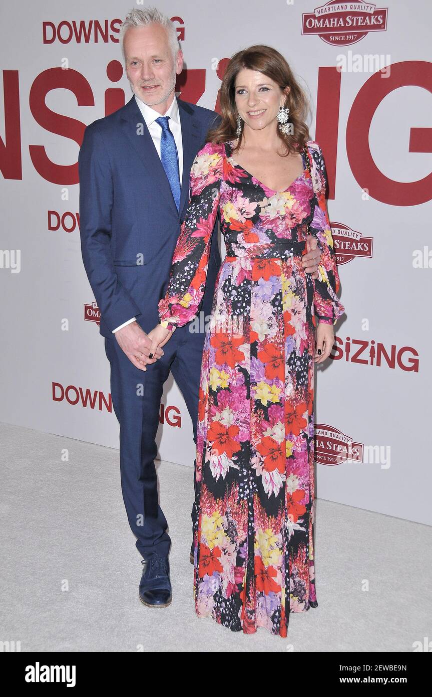 (L-R) Geir Bergkastet and Ingjerd Egeberg arrives at the "Downsizing