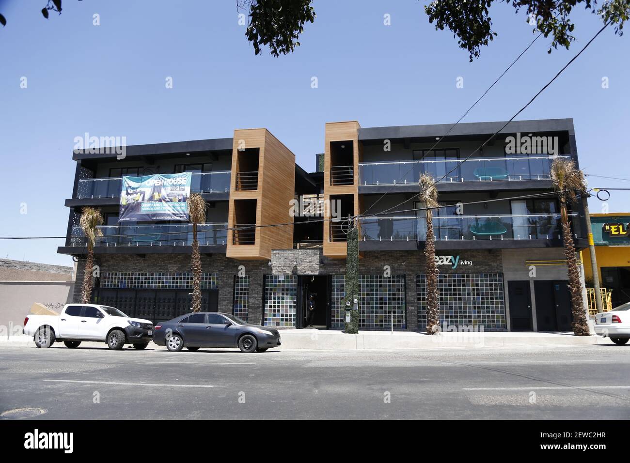 Easy Living apartments on the corner of Nios Heroes and 8th Street in