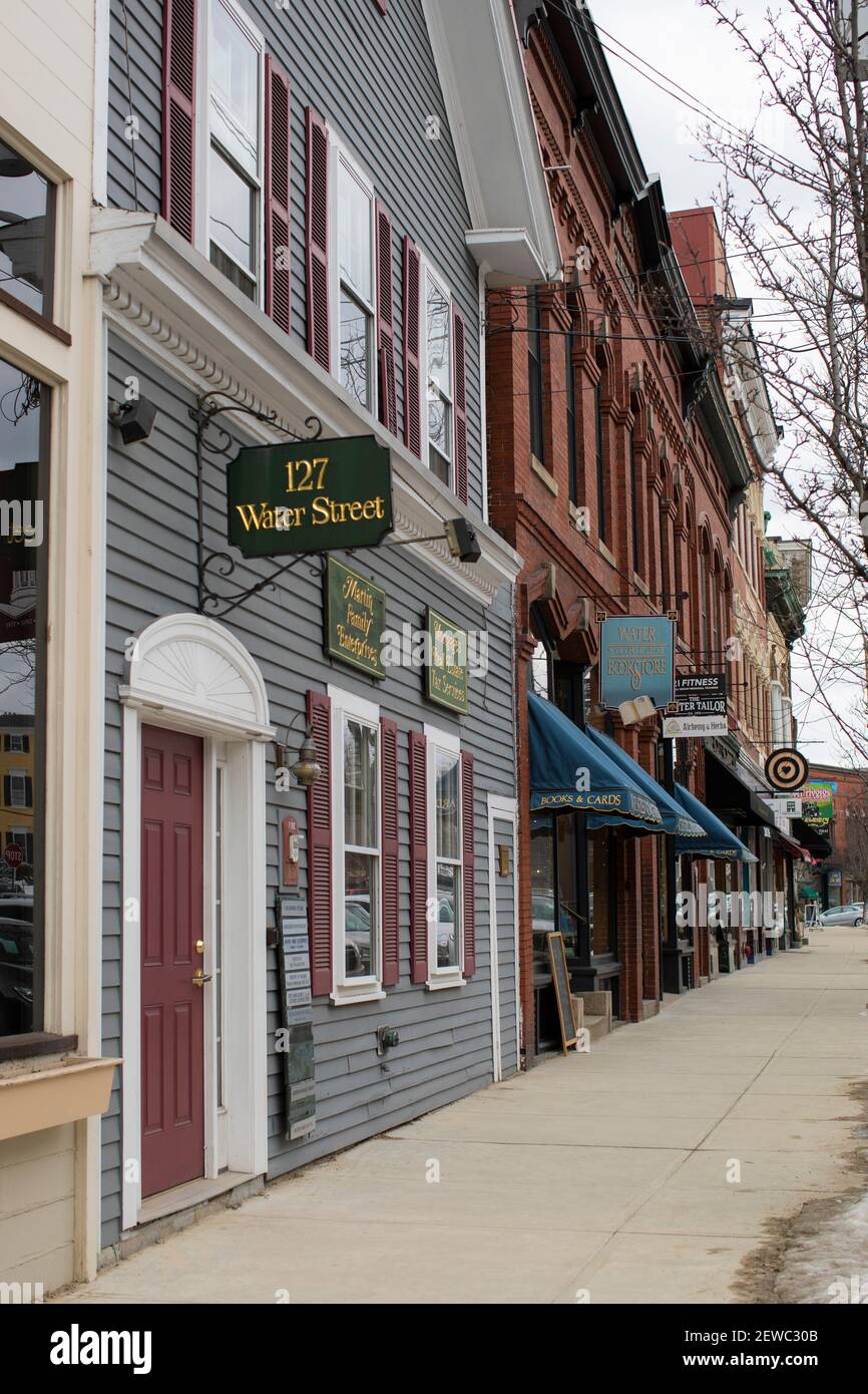 Historic Exeter, New Hampshire has a small but busy downtown area