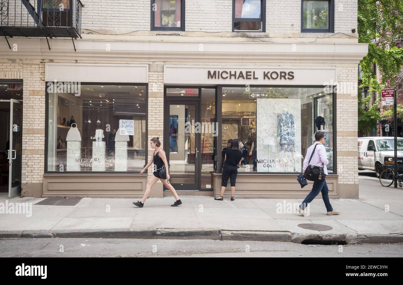 The Michael Kors store on trendy Bleecker Street in New York on Thursday,  June 1, 2017. Michael Kors Holdings Ltd. announced that it is changing its  name to Capri Holdings although the