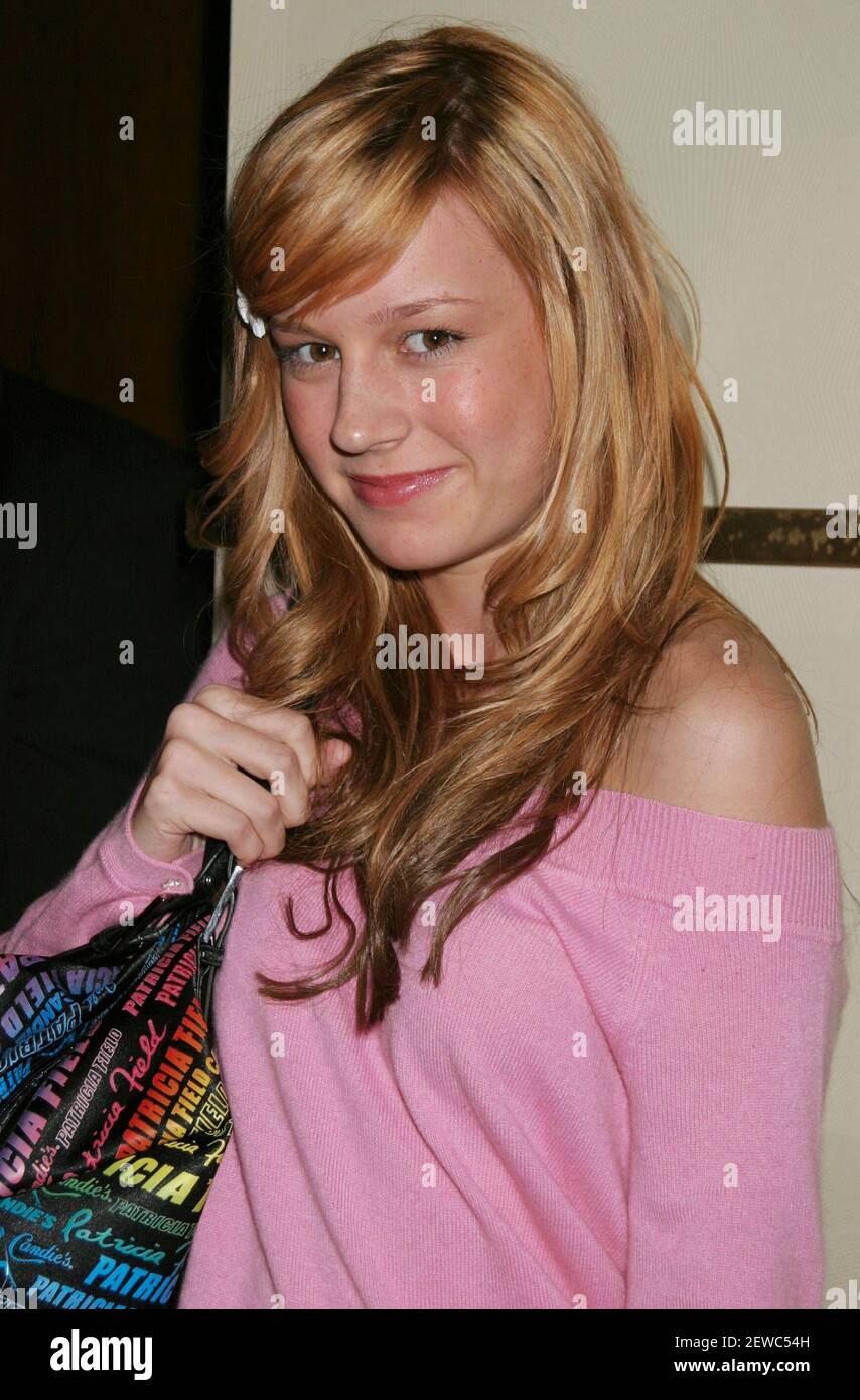 Brie Larson arriving at Patricia Field for Candie's Spring Footwear and Handbag Collections launch party at Marquee in New York City on September 14, 2004. Credit: Henry McGee/MediaPunch Stock Photo - Alamy