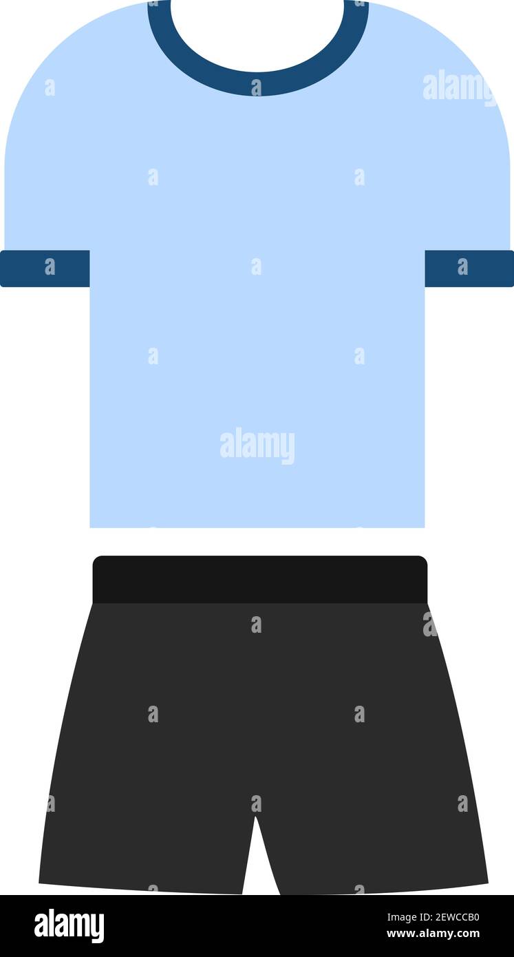 Football kit, illustration, vector on white background Stock Vector ...