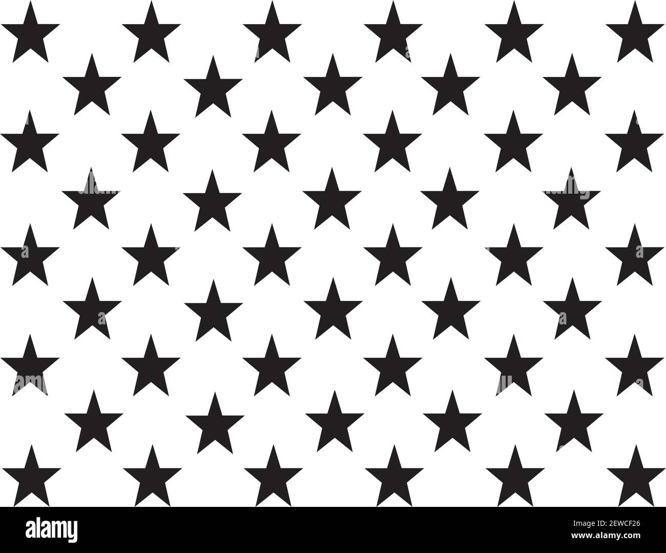 vector illustration of 50 stars, American Flag stars. American Flag 50 stars background. Stock Vector
