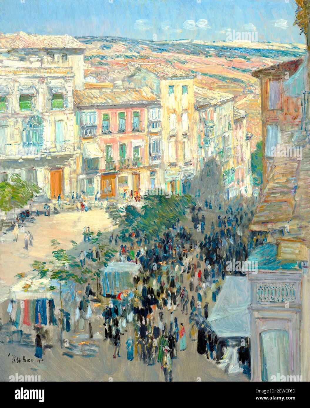 Childe Hassam View of a Southern French City Stock Photo