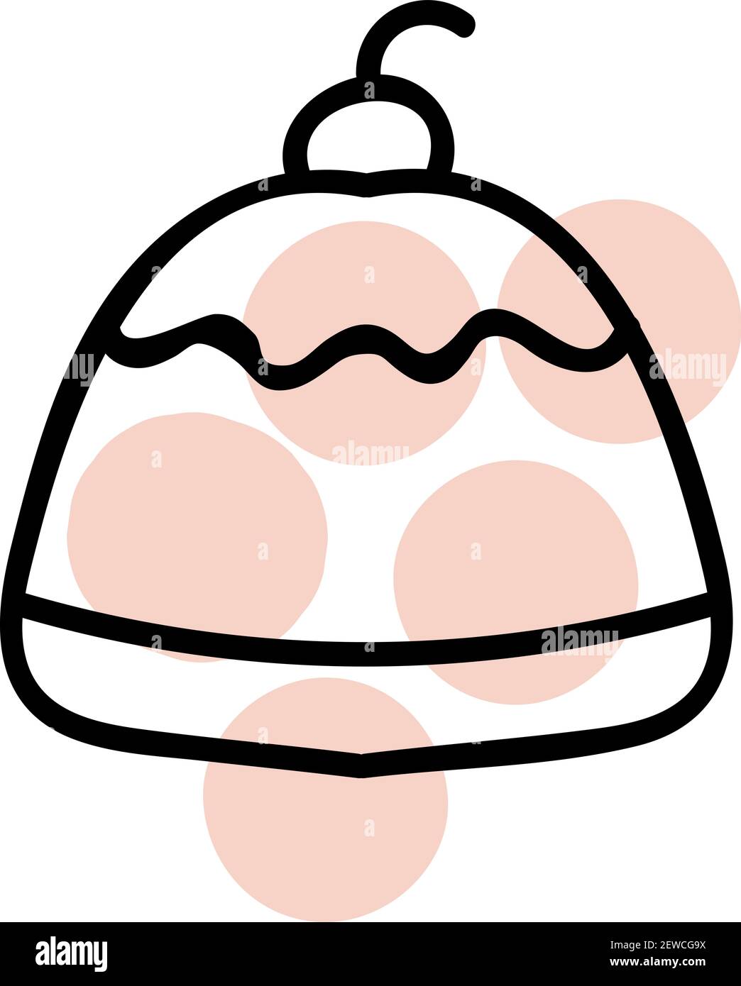 Berry cake icon outline hi-res stock photography and images - Alamy