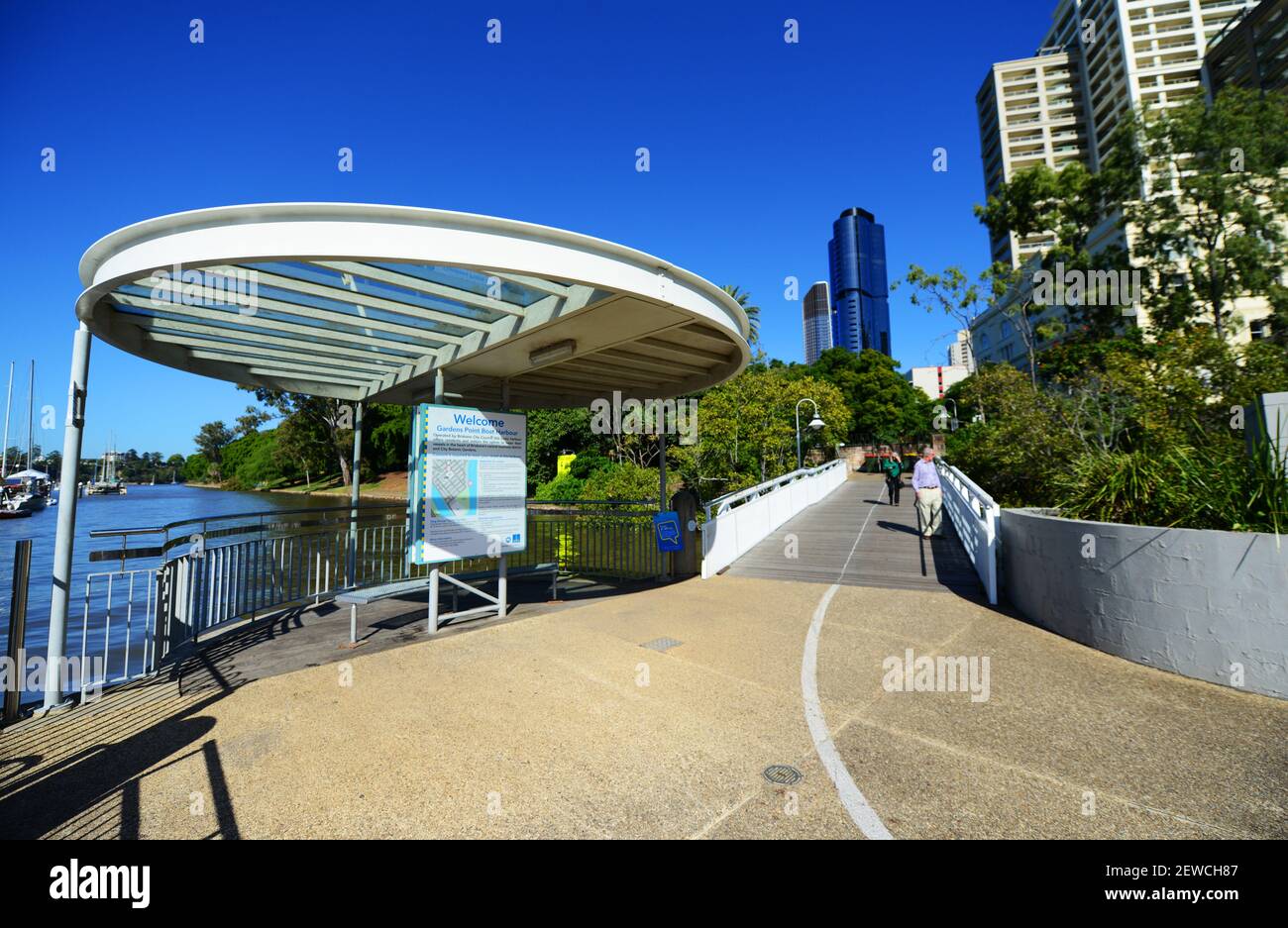 Gardens point boat harbour Stock Photo Alamy