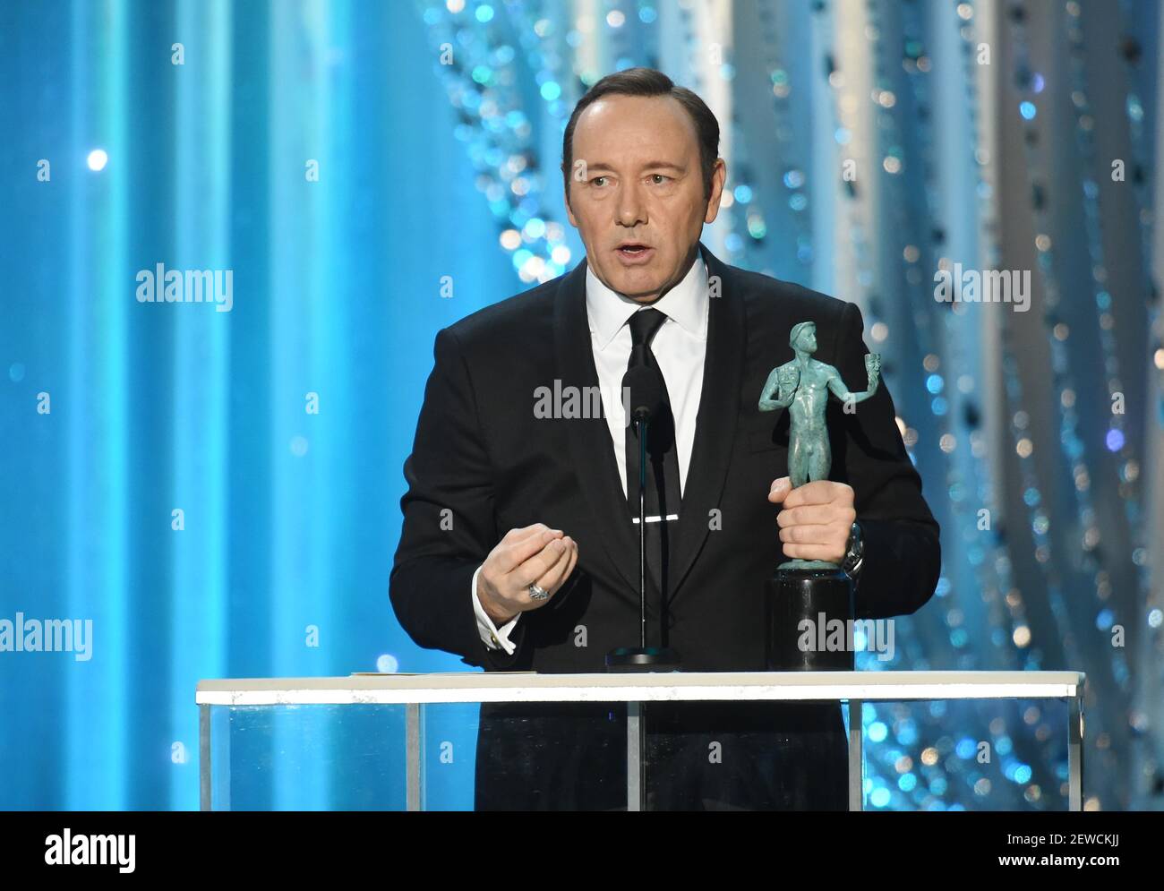 Kevin Spacey accepts the award for Outstanding Male Actor In A Drama