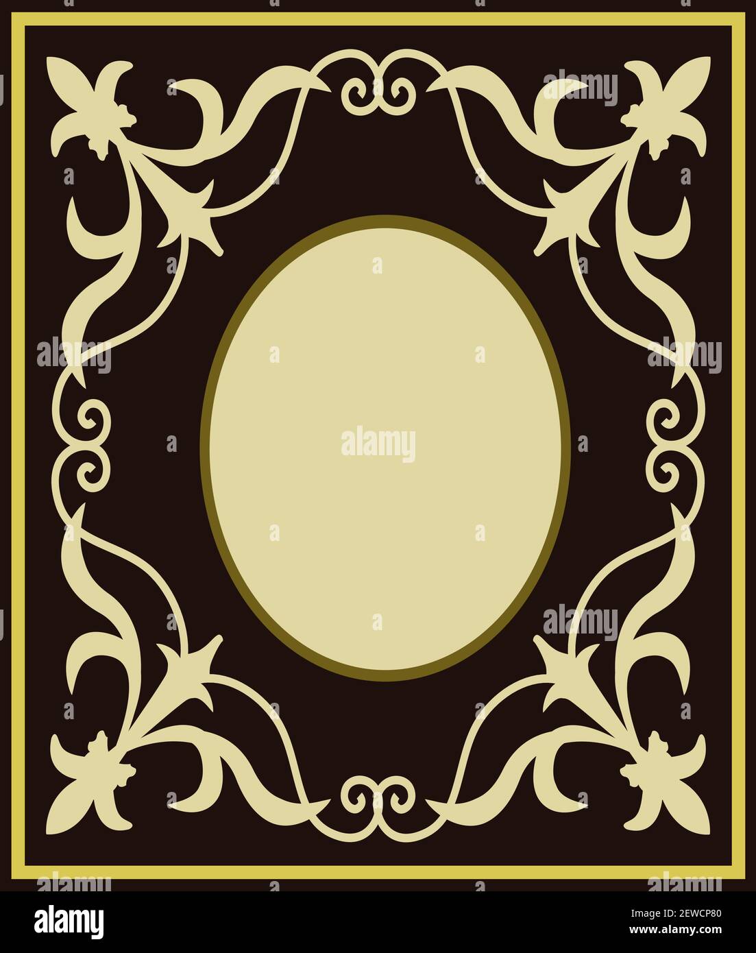 Mat Black Frame Background