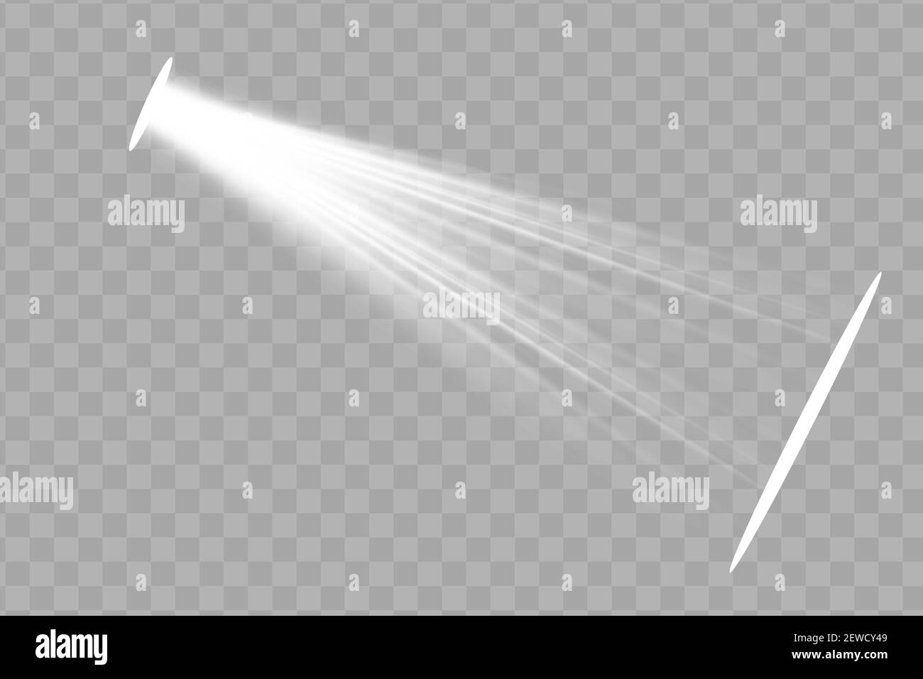Vector spotlight. Light effect.Glow isolated white transparent light