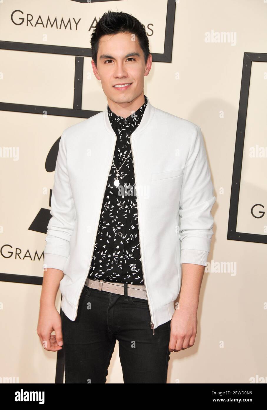 Sam Tsui at the 58th annual Grammy Awards held at the Los Angeles ...