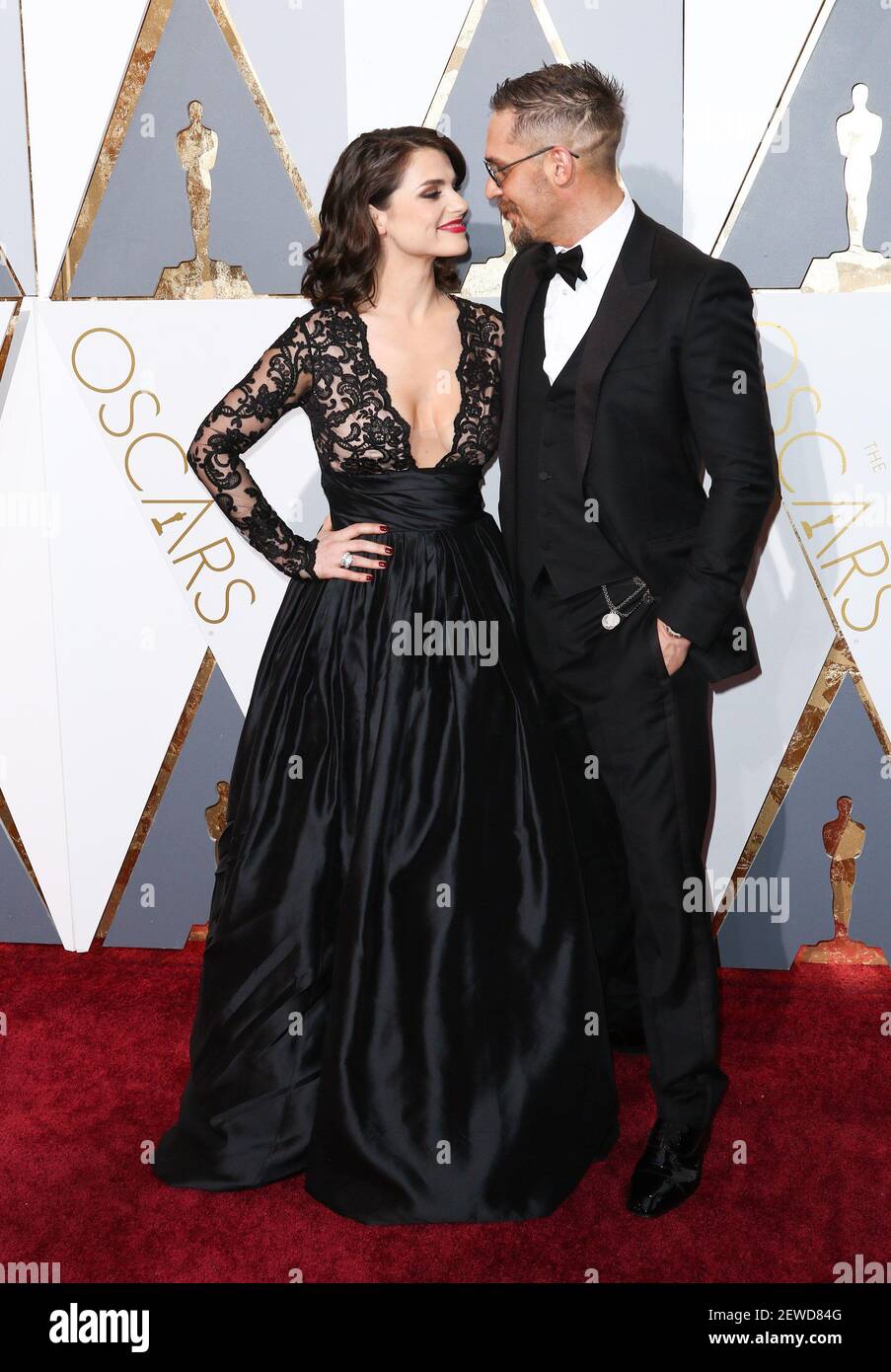 Tom Hardy arriving at the 88th Academy Awards Ceremony held at the