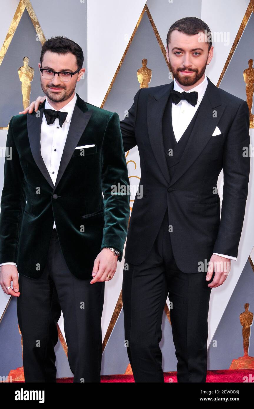 Jimmy Vs. Sam Jimmy Napes and Sam Smith arriving at the 88th Academy Awards Ceremony ...