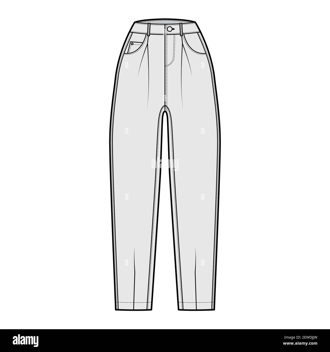 Slouchy Jeans Denim pants technical 