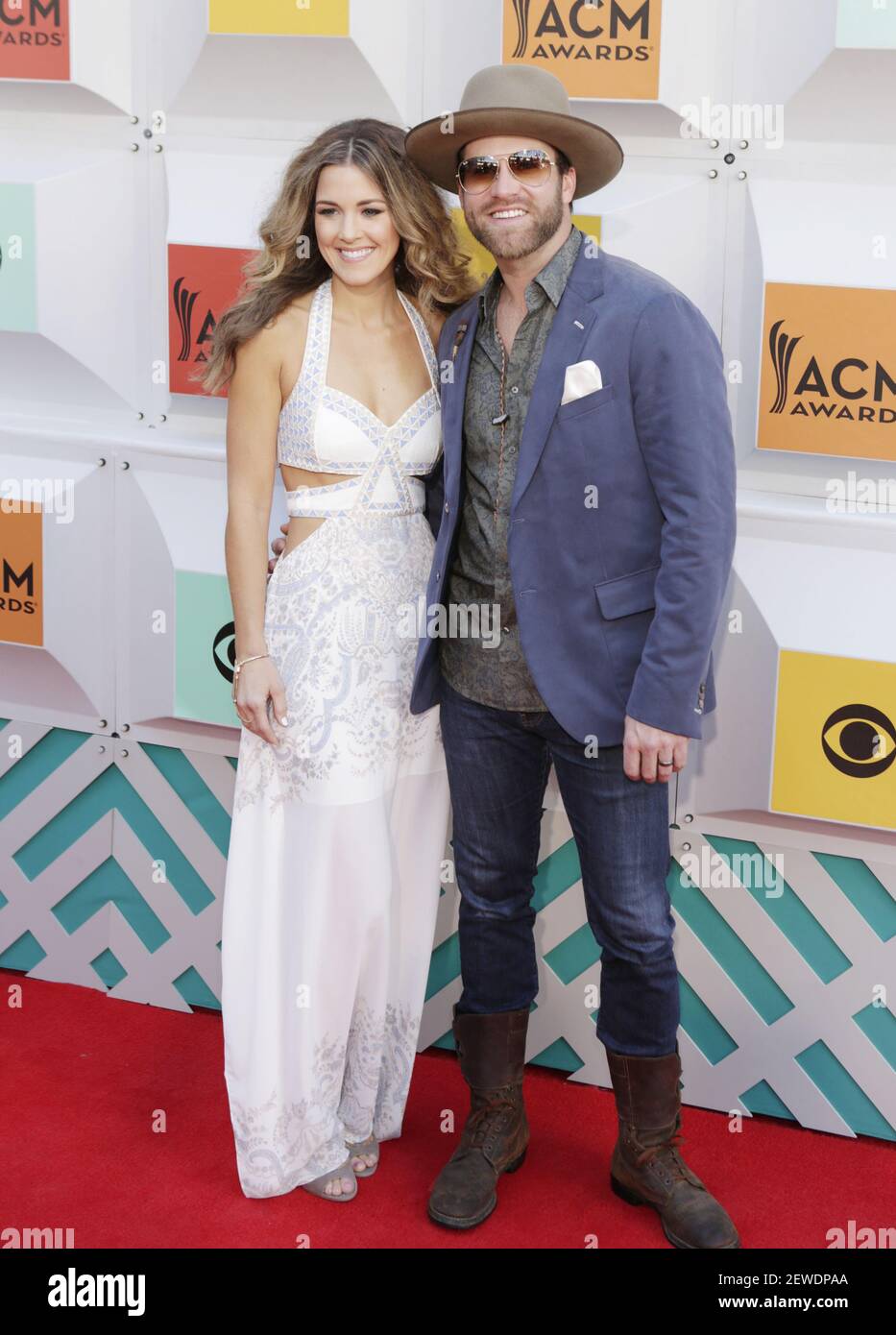 Drake White and his wife Alex White on the red carpet at the 51st ...