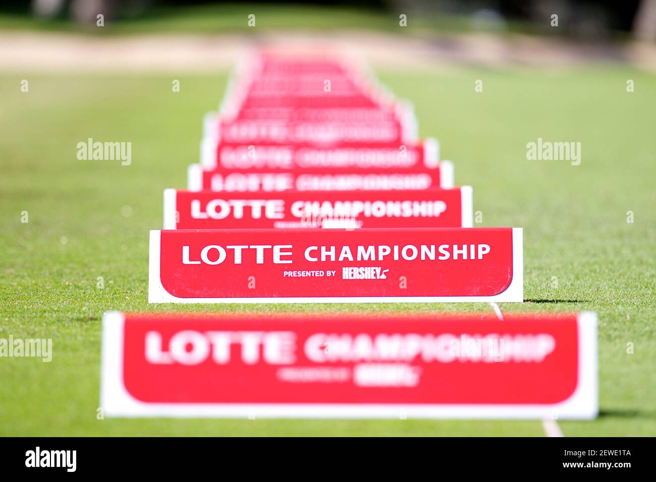 April 13 16 Driving Range Ready For The Players To Start Warming Up Before The Start Of The First Round Of The Lotte Championship Presented By Hershey At Ko Olina Golf April 13 16 Driving Range Ready For The Players To Start Warming Up Before The Start Of The First Round Of The Lotte Championship Presented By Hershey At Ko Olina Golf