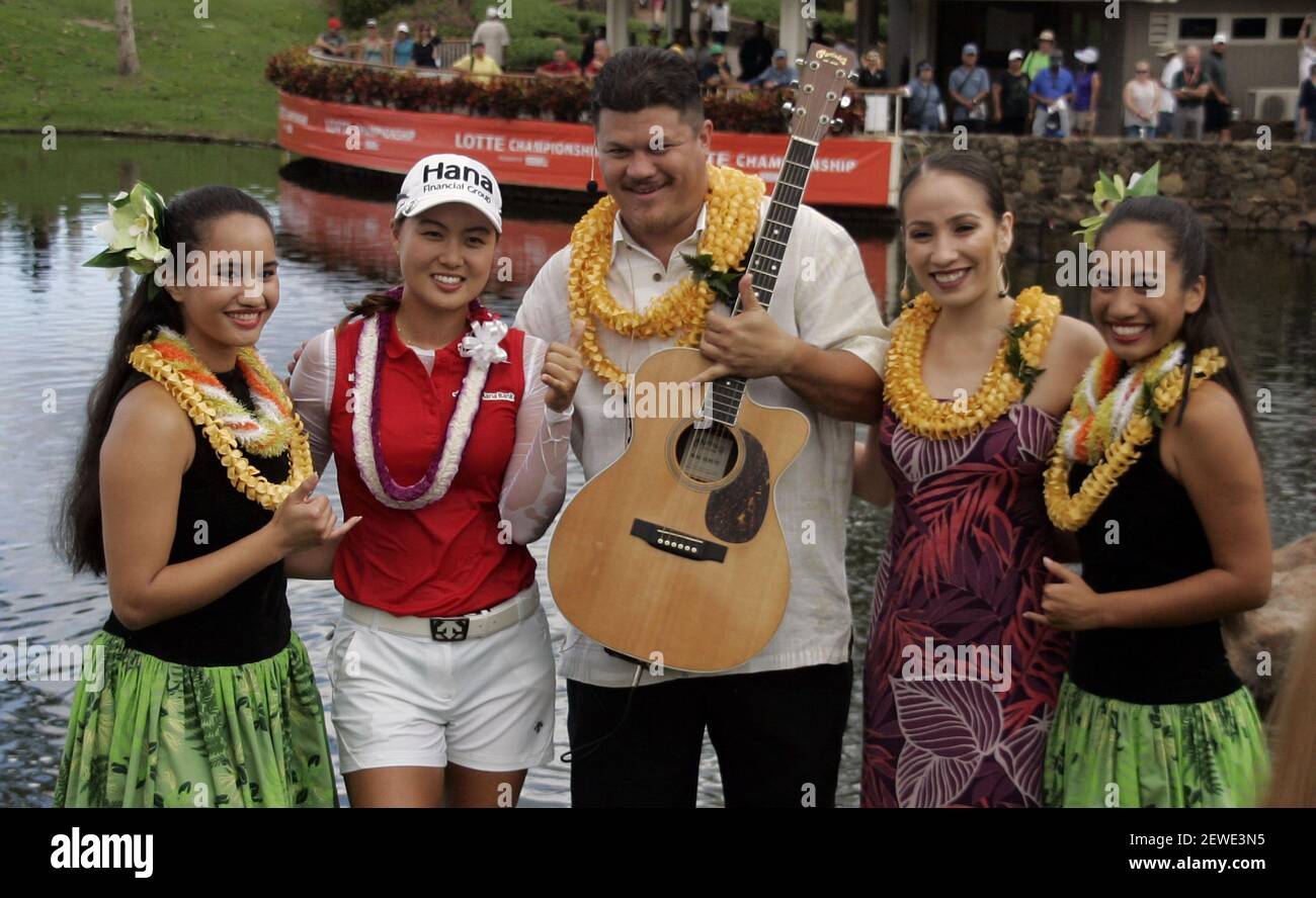 Minjee Lee celebrates after winning the LPGA LOTTE Championship at the Ko  Olina Country Club in Kapolei, HI. - Michael Sullivan/CSM *** Please Use  Credit from Credit Field *** Stock Photo - Alamy