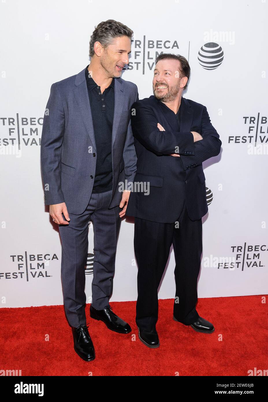 Eric Bana, Ricky Gervais. "Special Correspondents" premiere at Tribeca