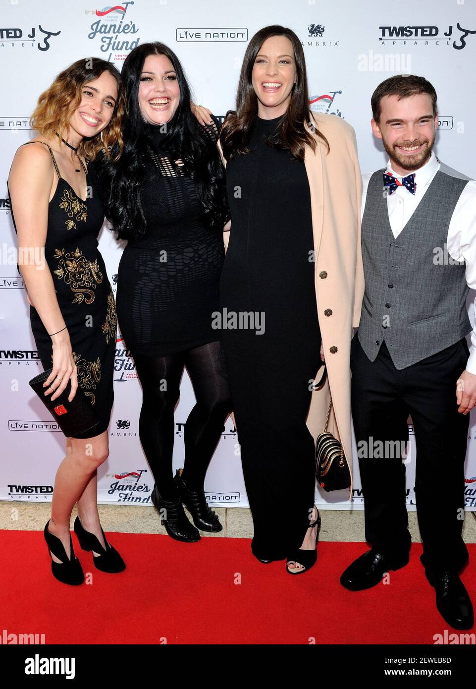 L-R: Siblings Chelsea, Mia and Liv Tyler and Taj Talerico attend the Steven  TylerOut on a Limb concert to benefit Janie's Fund at David Geffen Hall  at Lincoln Center in New York