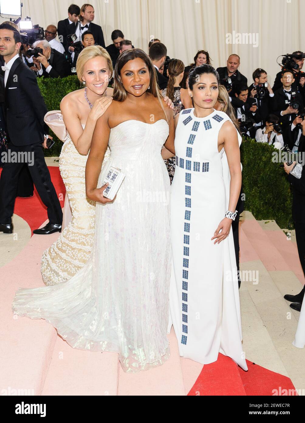 Tory Burch, Mindy Kaling, Freida Pinto attending the Metropolitan Museum of  Art Costume Institute Gala: Manus x Machina: Fashion in the Age of  Technology held in New York, USA Stock Photo 