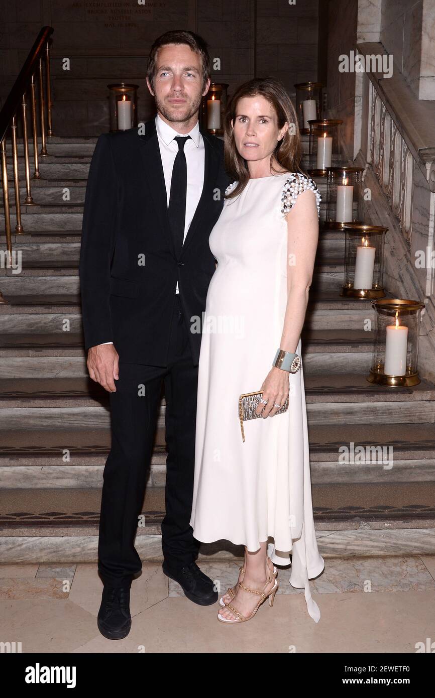 L-R) David Neville and Gucci Westman attend the Chanel Fine Jewellery  Dinner to Celebrate Treasures from The New York Public Library Collection  at New York Public Library in New York, NY, on