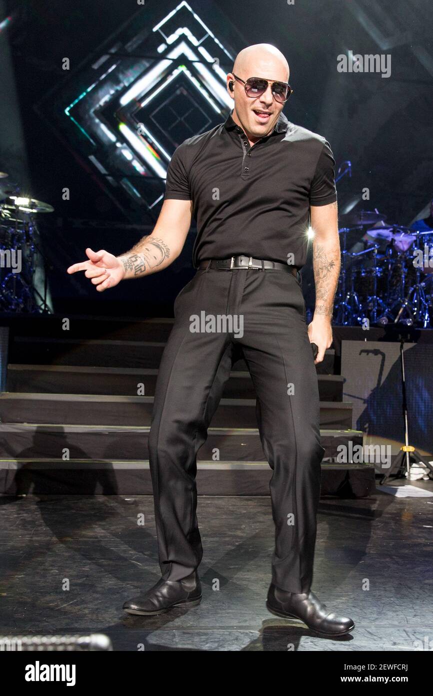 Rapper Pitbull (Armando Perez) at Henry Maier Festival Park during Summerfest on June 30, 2016