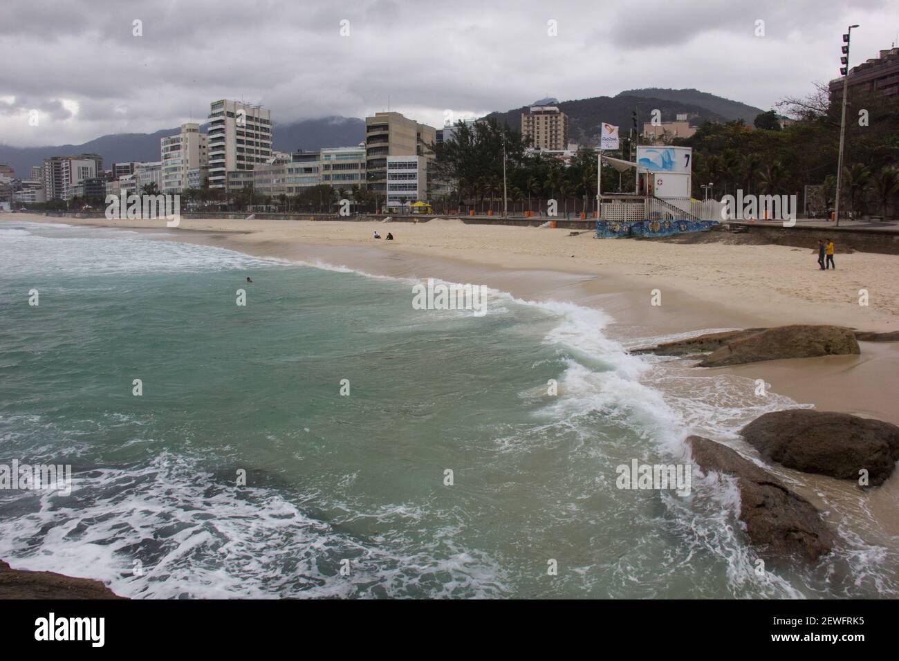 Rio de Janeiro has been seeing low temperatures and grey skies