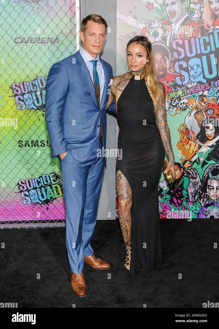 Joel Kinnaman Cleo Wattenstrom Suicide Squad World Premiere Photo Credit Mario Santoro Admedia Please Use Credit From Credit Field Stock Photo Alamy