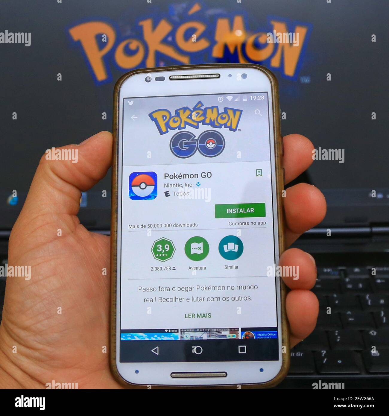 The Pokemon game Go is released in Brazil and can now be downloaded via  Google Play or the Apple Store. Please Use Credit from Credit Field *** O  jogo Pokemon Go é