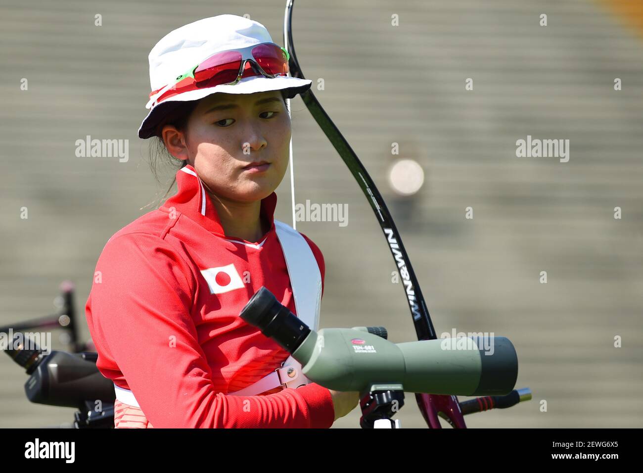 Nagamine Saori (JPN) during the Archery Rio 2016 Olympics held at the