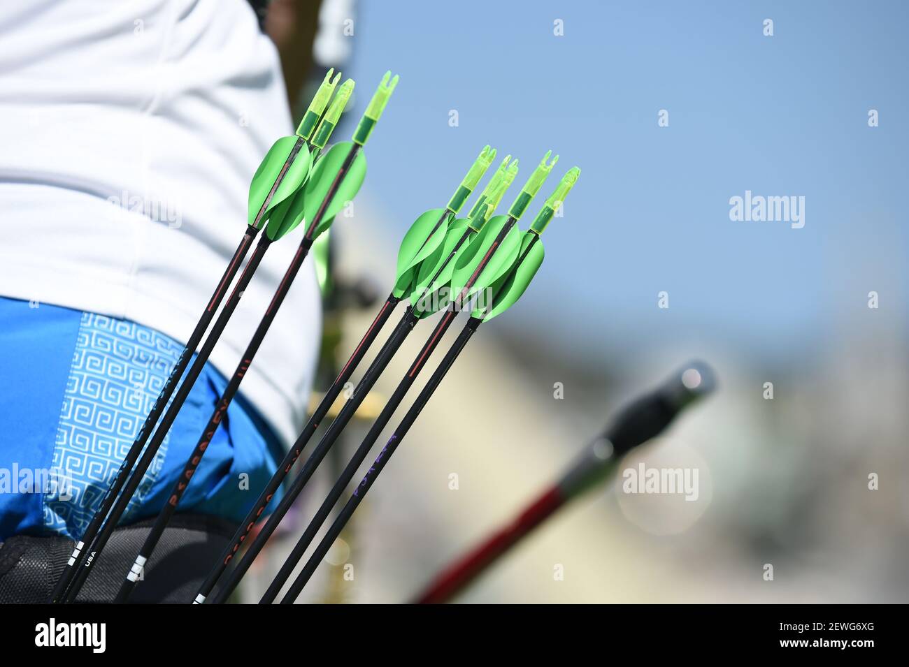 Archery Rio 2016 Olympics held at the Sambadrome Stock Photo Alamy