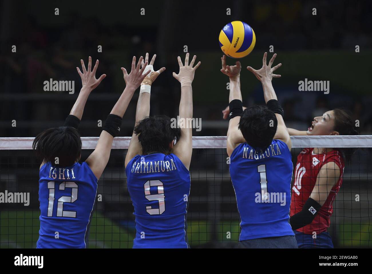 2016 VOLLEYBALL OLYMPICS KIM Yeon Koung (C) (KOR) during the