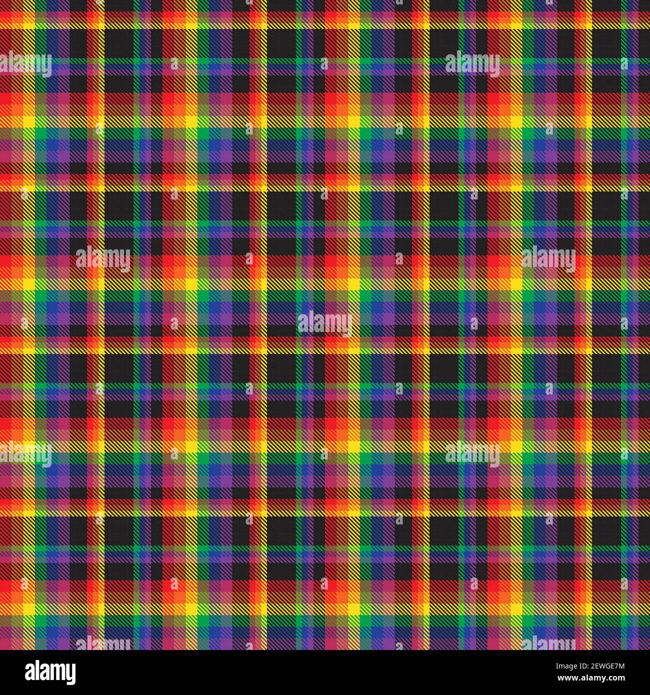 Rainbow Plaid, checkered, tartan seamless pattern suitable for fashion  textiles and graphics Stock Photo - Alamy