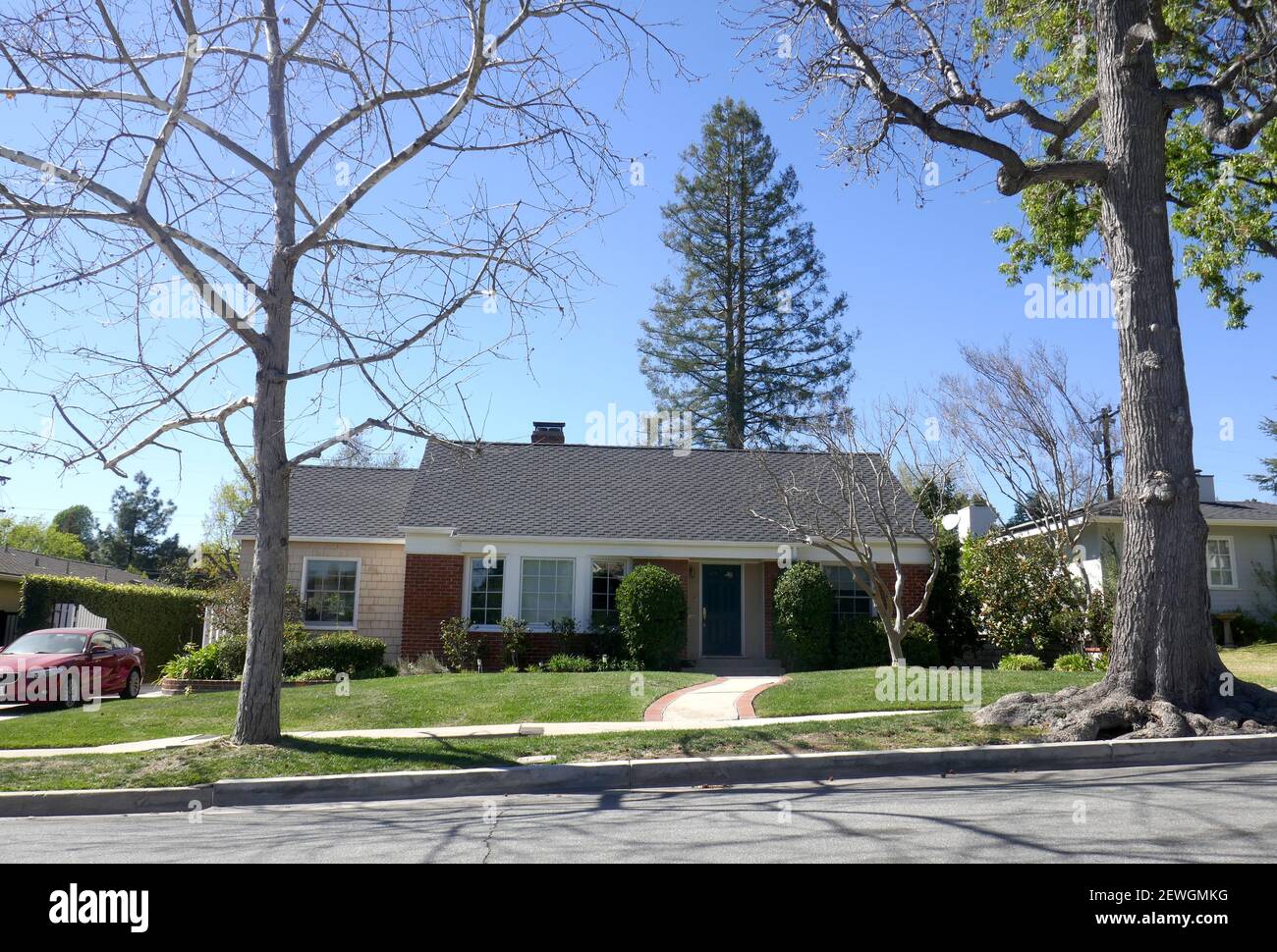 La Canada Flintridge, California, USA 2nd March 2021 A general view of