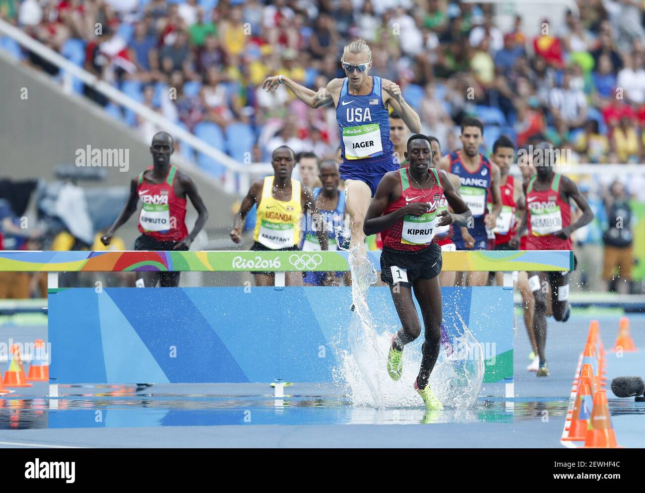 Kenya S Conseslus Kipruto Front Competes During The Men S 3000m Steeplechase Final At The 16 Rio Olympic Games In Rio De Janeiro Brazil On Aug 17 16 Conseslus Kipruto Won The Gold Medal Kenya S Conseslus Kipruto Front Competes During The Men S 3000m Steeplechase Final At The 16 Rio Olympic Games In Rio De Janeiro Brazil On Aug 17 16 Conseslus Kipruto Won The Gold Medal
